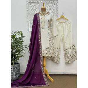 Ensemble haut et bas pour femme avec Dupatta pour fête - Product Image 1
