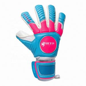 Gants de gardien de but de football personnalisés avec sublimation sur le dos et contact Letax sur la paume avant, sangle élastique intégrée - Product Image 2