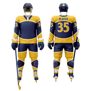 Conjunto de Jersey y Pantalones de Hockey sobre Hielo Hecho en Pakistán, Diseñado con Tela de Grado Profesional que Brinda Transpirabilidad y Comodidad - Product Image 2