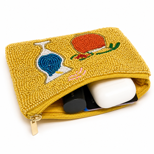 Premium Handmade Summer Cocktail Glass Beaded <b>Zip</b> Coin Purse Beach Party <b>Wallet</b> Fashion Accessory OEM ODM - Product Image 2