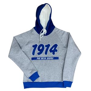 Sudadera con Capucha Gris Phi Beta Sigma 1914 para Hombre, Ajuste Cómodo, Tela Premium, Ropa de Fraternidad Griega, Uso Casual - Product Image 2