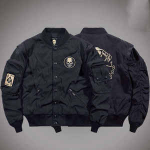Men's Techwear Tactical Bomber <b>Jacket</b> Streetwear Cargo Windbreaker Urban Punk Gothic Patchwork Outerwear Utility Flight Coat - Product Image 1