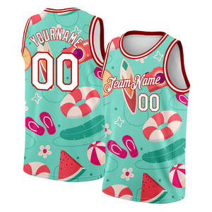 Camisetas de Baloncesto de Alta Calidad para Hombre con Bordado y Estampado por Transferencia Térmica, Camisetas de Equipo para Deportes de Verano - Product Image 4