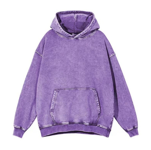 เสื้อฮู้ดผู้ชายแฟชั่นคลาสสิคทรงหลวม ล้างสีแบบแอซิดวอช ผ้าฝ้าย ปรับแต่งได้ ใส่ได้ทั้งฤดูใบไม้ผลิและฤดูใบไม้ร่วง สไตล์ลำลอง ลดราคาพิเศษ - Product Image 3