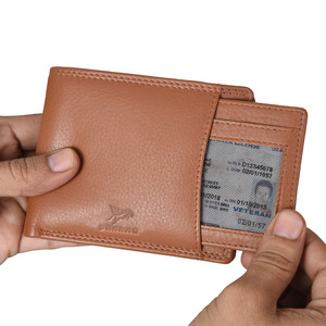 Mens Leather <b>Wallet</b> Bifold ID Window Coin Pocket <b>RFID</b> Blocking Card Holder Multi Slot Cash Compartment Classic Brown <b>Wallet</b> - Product Image 1