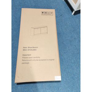 Banco de almacenamiento de zapatos, estante acolchado para zapatos de entrada y gabinete para entrada, pasillo, sala de estar y dormitorio, Banco organizador de zapatos - Product Image 4