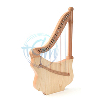 Rosewood 22 Strings Lute Harp With Customized Logo 22/34 Nylon String Music Instruments Harps for Beginners