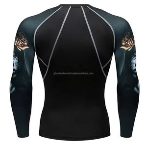 Vêtements personnalisés Vêtements de protection solaire Rush Guard Vêtements pour hommes Chemise de compression Rashguard Gilets pour hommes Rash Guard Meilleurs rashguards - Product Image 5