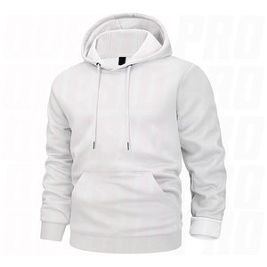 Sweat-shirt à capuche décontracté pour homme, ultra doux, doublé polaire, en mélange polyester-coton, avec impression par sublimation et sérigraphie sportive - Product Image 1
