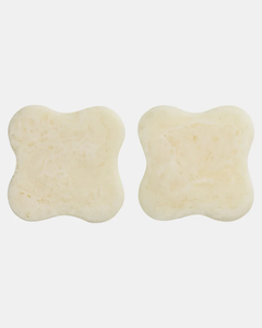 Sous-verre décoratif artisanal en résine écologique, tapis de table absorbant de forme irrégulière pour tasses et boissons, couleur unie - Product Image 2
