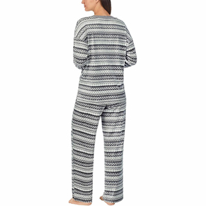 Conjuntos de Pijamas Casuales de Manga Larga de Algodón y Satén de Alta Calidad, Ropa de Dormir Transpirable para Mujer - Product Image 6