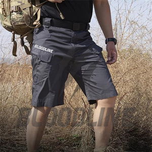 Men's <b>camouflage</b> <b>cargo</b> shorts Elastic waist mid-rise shorts Canvas breathable casual shorts - Product Image 6