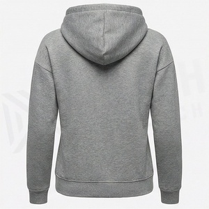 Sweat à capuche oversize pour femme, coupe ample, épaules tombantes, motif uni, impression de logo personnalisée, streetwear, haut de qualité supérieure - Product Image 2