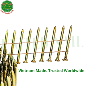 ตะปูเหล็กชุบสังกะสีแบบม้วน 15 องศา ODM OEM แบบก้านเรียบ หัวลายตาราง สำหรับปืนลม |   ตะปูแบบม้วน - Product Image 3