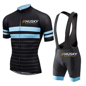 Jersey de Ciclismo Personalizado Azul de Manga Corta, Ecológico, 100% Poliéster, Unisex, Alta Elasticidad, Logotipo Frontal - Product Image 2