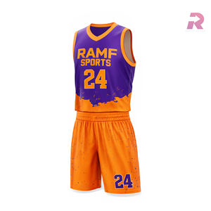 Nuevo Diseño de Logotipo Personalizado, Uniforme de Baloncesto de Alta Calidad, Transpirable, Talla Grande, de Secado Rápido y Absorción de Humedad - Product Image 3