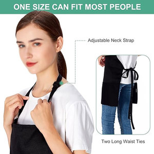 Delantal de Trabajo Unisex Personalizado con Correa Ajustable para el Cuello, Delantal Resistente para Cocina, Restaurante o Cafetería con Múltiples Bolsillos, Venta al Por Mayor OEM/ODM - Product Image 3