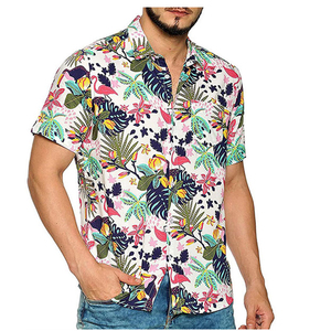Chemise hawaïenne personnalisée avec logo imprimé par sublimation, manches courtes, été, plage, décontractée, grande taille, coupe classique - Product Image 6