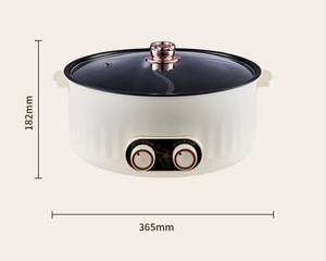 Olla Eléctrica Multifuncional de 7 Litros al por Mayor con Control de Termostato Automático, Revestimiento Antiadherente, Ahorro de Energía, Transparente, para Hotel - Product Image 6