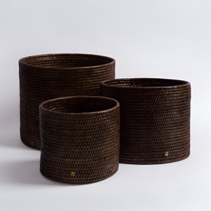 Maceta de ratán natural, cesta para plantas, decoración para jardín, patio y balcón, éxito de ventas. - Product Image 5