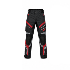 Pantalon de protection pour motard d'hiver, pantalon de moto imperméable en textile avec doublure thermique, protection des genoux, coutures renforcées - Product Image 1