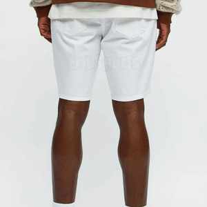 Shorts d'été élégants pour hommes, coupe classique, avec cordon de serrage, couleur unie, 100% coton, séchage rapide, coutures durables, toucher doux, pour les vacances à la plage - Product Image 5