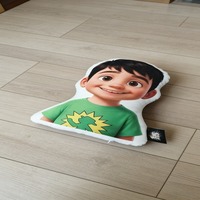 Coussin décoratif personnalisé en forme de personnage de dessin animé, avec photo de visage, doux, pour la décoration de la maison, cadeau d'anniversaire