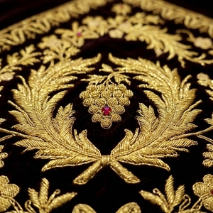 Delantal Masónico Premium Personalizado 2026 para Gran Maestro, Bordado a Mano con Hilos de Oro Pesado, Regalia Ceremonial de Lujo, Vestimenta para Logia - Product Image 5