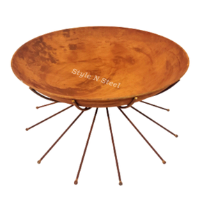 Wire Stand Iron <b>Fire</b> <b>Pit</b> with Heat Resistant Paint Freestanding Design Coal/Wood Burning Outdoor Heater - Product Image 1