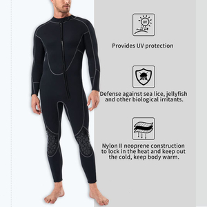 Mens Diving Suit One Piece Full Length <b>Wetsuit</b> For Scuba Diving Surfing Kayaking Water Sports Equipment Super Elastic Fabric - Product Image 2