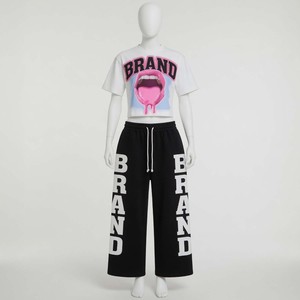 Conjunto de Camiseta y Pantalón de Una Sola Pieza con Serigrafía Totalmente Personalizada, Tejido de Algodón 100% de Alta Densidad, Estilo Casual Urbano Unisex - Product Image 3