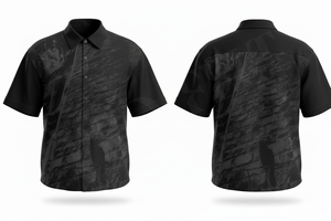 Camisas de Vestir Personalizadas al por Mayor para Hombre, Manga Corta, con Botones, Estampadas, Casuales, Transpirables, de Poliéster, para Golf - Product Image 3