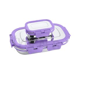 Fiambrera para todos los días Plástico Acero inoxidable Ecológico Alimentos duraderos para la conservación de la frescura Uso conveniente - Product Image 1