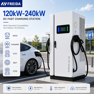 Nouvelle station de recharge rapide pour véhicules électriques DC 120 kW, 160 kW, 180 kW, 240 kW, CCS2, GB/T, CHAdeMO, pour parking commercial, certifiée CE - Product Image 1