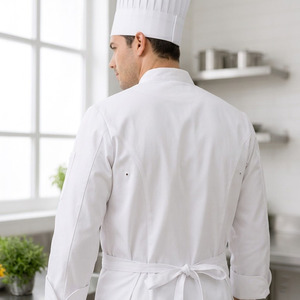 Ensemble uniforme de chef en spandex TR, kit uniforme de cuisine respirant anti-boulochage, vêtements de travail pour le personnel de restaurant - Product Image 5