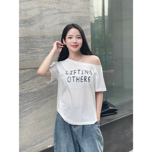 T-shirt ajusté écologique à bon prix pour femme, plusieurs couleurs, nouvelle mode, service ODM, fournisseur Vietnamien, haut épaules dénudées, livraison gratuite - Product Image 5