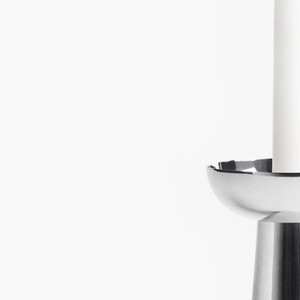 Support de bougie conique de luxe en chrome argenté, bougeoir moderne en métal poli, style nordique minimaliste pour la décoration de table de mariage au Golfe - Product Image 6