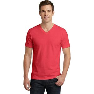 T-shirt à col en V personnalisé pour homme, manches courtes, uni, décontracté, basique, pour l'été, vêtements de tous les jours - Product Image 3