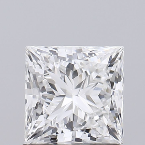Diamant blanc de 4 carats, couleur D, pureté VS1, taille princesse, offrant une symétrie carrée élégante et un éclat glacé exceptionnel. - Product Image 1