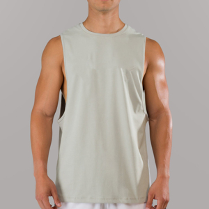 Débardeur pour homme en polyester/coton de haute qualité, écologique, respirant, à séchage rapide, col en V, personnalisable, couleurs personnalisées, le meilleur - Product Image 1