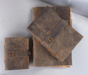 Handmade Vintage leather <b>Journal</b> - Blank Spell Book of Shadows, Grimoire <b>Journal</b>, Travel <b>Writing</b> Notebook, Deckle Edge Paper Loc - Product Image 3