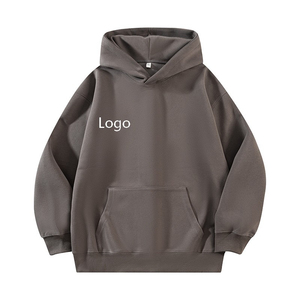 Casual Outdoor Streetwear Oversized Solid Color Loose <b>Long</b> Sleeve Unisex <b>Hoodies</b> 330gram by Misha Sports Custom Manufacture - Product Image 2