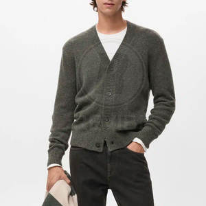 Suéter Cárdigan para Hombre Más Vendido, 100% Algodón, Precio al por Mayor, Suéter Cárdigan Informal de Punto - Product Image 3