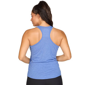 Camiseta sin mangas para mujer Power Tank Top, estilo racerback, color Coral Glow Light Heather, talla pequeña. - Product Image 3
