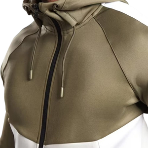 Ensemble de survêtement de sport personnalisé imprimé, veste et pantalon, pour la course et l'entraînement, chaud, léger et respirant, 2 pièces - Product Image 5