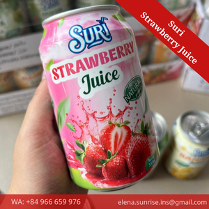 Puré de Fresa Suri en Lata de 330ml, Bebida de Fruta 100% Natural, Baja en Grasa, Saborizada, Lista para Beber, Vietnam, 70% de Pureza - Product Image 6