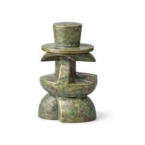 Objet décoratif en feuille de Ginkgo plaqué or, forme irrégulière, design moderne, décoration de table, art pour la maison - Product Image 6