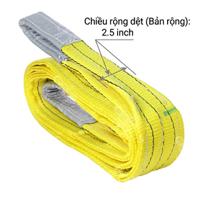 Provina Eslinga de cincha de poliéster plana de alta resistencia de 2 capas con extremo de anilla y ojo, de 1 a 8 toneladas, longitud personalizable, para trabajo pesado - Product Image 4