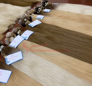 Extensions de cheveux vietnamiennes à bandes adhésives en gros, cheveux humains Remy, texture douce et naturelle, mélange lisse, usage professionnel - Product Image 3