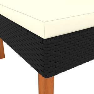 Sofá de Esquina Negro para Jardín - Product Image 4